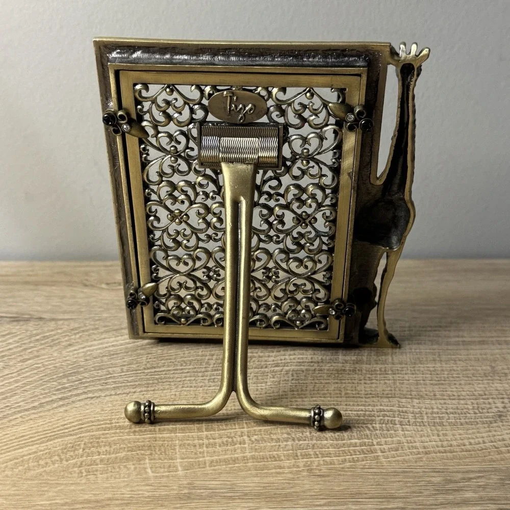 TIZO Photo‎ Frame Elegant Jeweled Giraffe & Calf Design Italian 3.